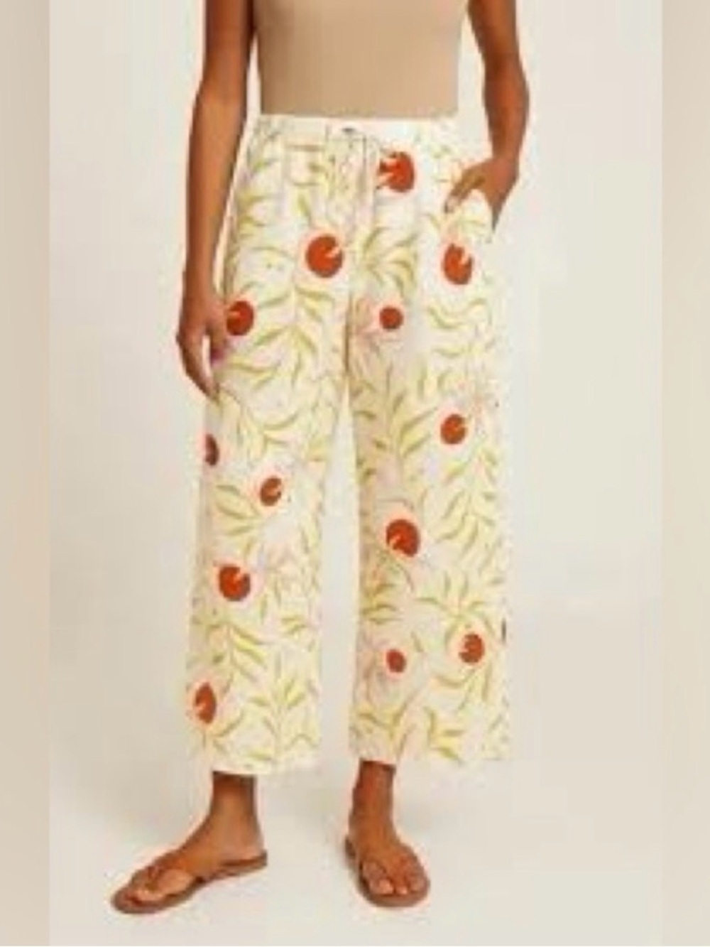 Calypso St. Barth wide-leg Linen pants XL